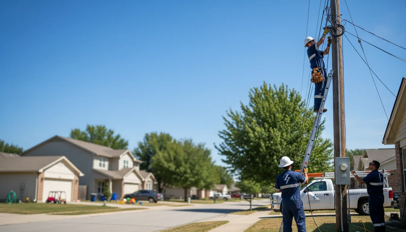 Residential electrician providing installation services in Firth, ID